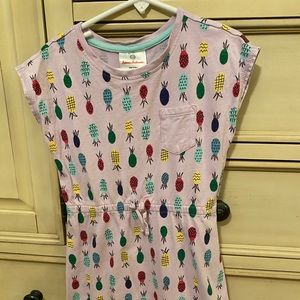 Hanna Andersson Pineapple shirt sleeve dress